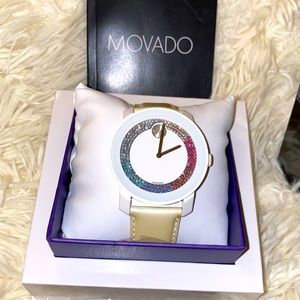 Movado White with colorful diamonds Watch